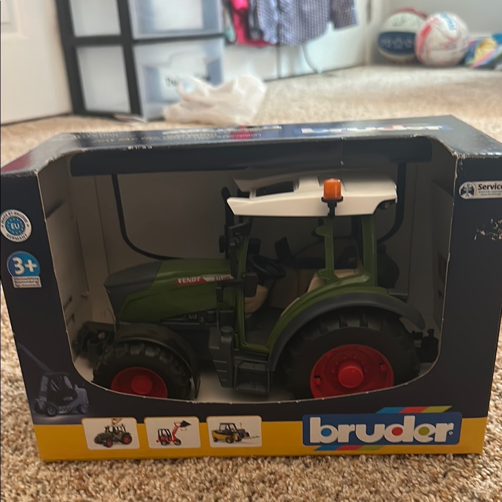 Bruder Green and Red Toy Cars with Realistic Details